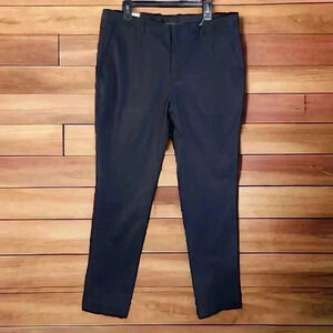 Express Men NEW With Tags 36/36 Slim Fit Stretch Black Flat-Front Dress Pants
